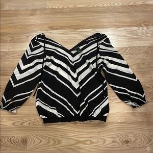 Black and White Women's Top